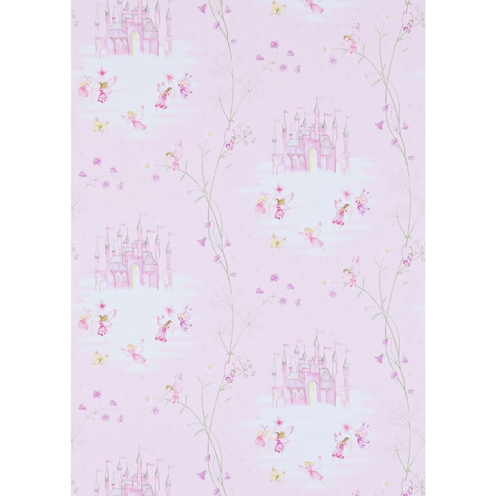 Fairy Castle Wallpaper 214046 by Sanderson in Pink